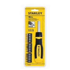 Stanley Assorted Ratcheting Screwdriver Set 15 pc